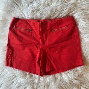 Orange-y/Red Statement Shorts